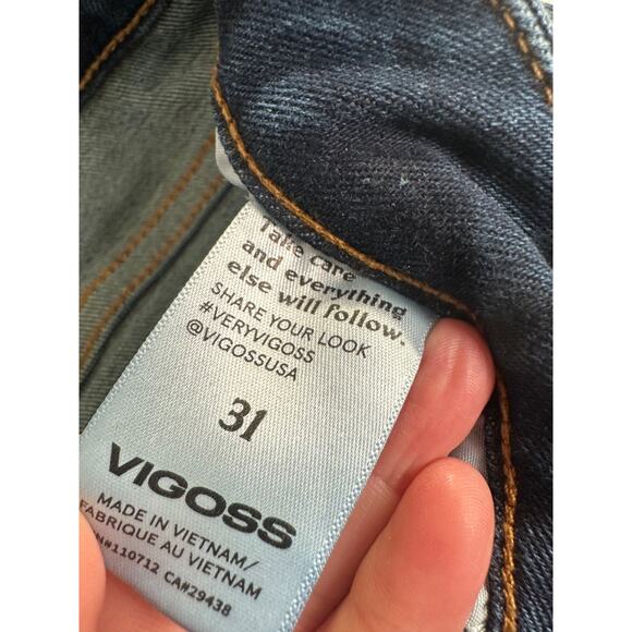 VIGOSS Ace Women's 31 Jeans Button Front Boot Cut Medium Wash Button Fly A27 - Picture 6 of 8